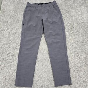 BYLT Mens Kinetic Stretch Tapered Pants Gray Size 34 (fits 30x30) Office Travel